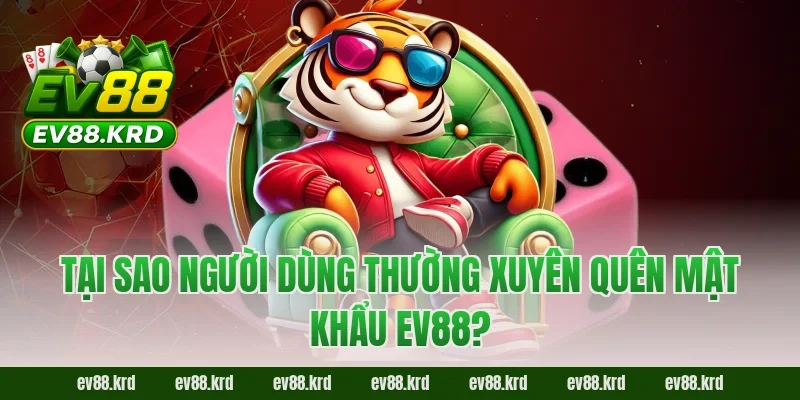 Tại sao người dùng thường xuyên quên mật khẩu EV88?